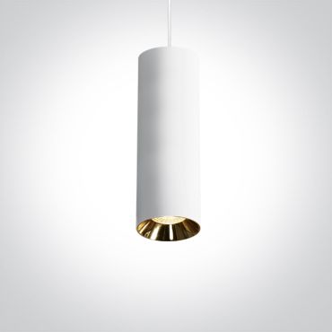 ONE Light Cylinder - lampe suspendue - Ø 7,5 x 224 cm - blanc