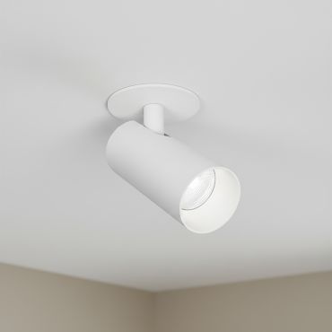 ONE Light COB Cylinders - spot en saillie avec réflecteur blanc et noir - Ø 6 x 9 cm - LED dimmable 6,5 W incluse - blanc