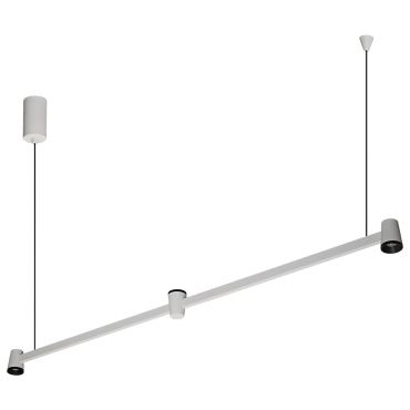 VK Lighting Iris - lampe suspendue - 103,9 x 165 cm - 3x 5W dimmable LED inclus - blanc et noir