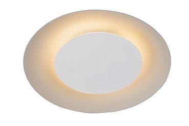 Lucide Foskal - plafonnier - Ø 21,5 x 5,2cm - 6W LED inclus - blanc