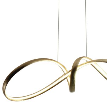 ONE Light Swirl - lampe suspendue - Ø 82 x 150 cm - 36W LED inclus - laiton