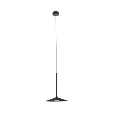 Maxlight Hana - lampe suspendue - Ø 17,5 x 150 cm - 6W LED inclus - noir