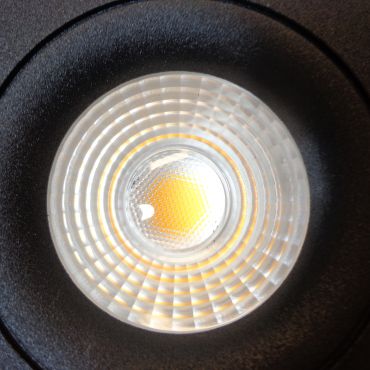Artdelight Venice 2208 - spot encastré - Ø 80 mm, Ø 68 mm encastré - 8W LED dimmable inclus - IP44 - noir