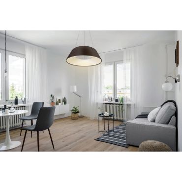 ONE Light Mushroom - lampe suspendue - Ø 60 x 218,5 cm - 60W LED inclus - brun brossé