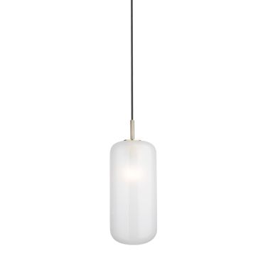 Maxlight Smooth - lampe suspendue - Ø 16 x 165 cm - or brossé