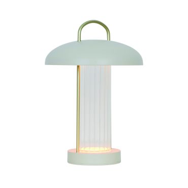 Nordlux Mirano - lampe de table portable avec batterie rechargeable - Ø 20 x 29 cm - fonction Moodmaker à 3 niveaux - 3W LED inclus - beige