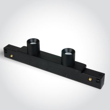 ONE Light système de rail magnétique MINI &amp; MIDI- spot sur rail 2L - 20 x 2,7 cm - 2 x 2W LED inclus - noir
