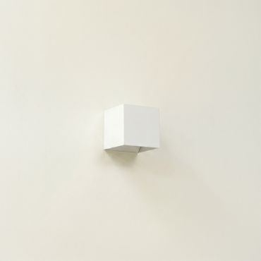 Artdelight Gymm - applique murale - 10 x 10 x 10 cm - blanc