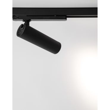 Nova Luce Monvel - Spot sur rail triphasé - 22,4 x 6 x 20 cm - 30W LED inclus - noir sable
