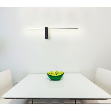 Maxlight Saber - applique murale - 22 x 4 x 61 cm - 6W LED inclus - IP23 - noir