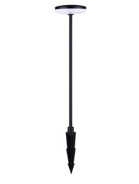 Nova Luce Nawa - lampe de jardin - Ø 15 x 60 cm - 12W LED inclus - IP65 - noir sablé