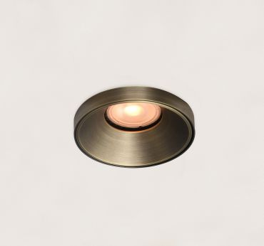 Artdelight Malmo - spot encastré - Ø 85 mm, Ø 75 mm taille d'encastrement - bronze antique