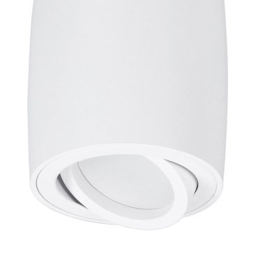 Nova Luce Gozzano - spot en saillie 1L - Ø 8 x 9 cm - blanc sable