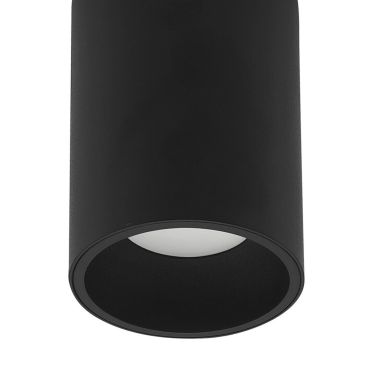 Nova Luce Ned - spot en saillie 1L - Ø 7 x 10 cm - noir sable