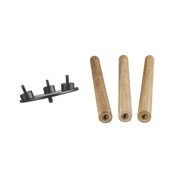 Nordlux Kettle Tripod 31 - support pour abat-jour Kettle 22 et 36 - 18,3 x 16,2 x 34,4 cm - brun clair