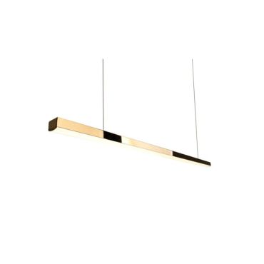 Maxlight Trio - lampe suspendue - 100 x 3,6 x 150 cm - 12W LED dimmable inclus - or