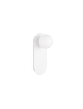 Nova Luce Blob - applique murale - 12 x 30 x 13 cm - blanc sablé et verre opale