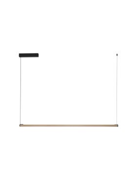 Nova Luce Lios - lampe suspendue - 123 x 200 x 2,5 cm - 28W dimmable LED inclus - café moka et noir mat