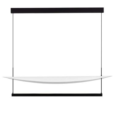 Nova Luce Diona - lampe suspendue - 120 x 160 x 30 cm - 81W dimmable LED inclus - noir sablé et blanc