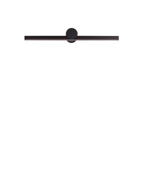 Nova Luce Breggo - applique murale - 61 x 7,5 x 10 cm - 12W LED inclus - IP54 - noir sablé