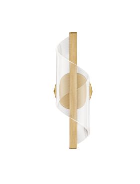 Nova Luce Valentin - applique murale - 11 x 33 x 13 cm - 9W LED inclus - laiton doré