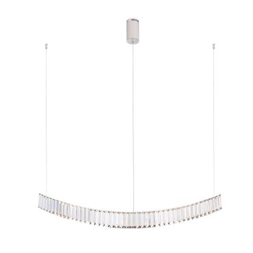 Maxlight Saphir - lampe suspendue - 100 x 17 x 180 cm - 13W LED inclus - chrome
