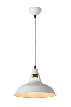 MODÈLE D’EXPOSITION - Lucide Brassy-bis - lampe suspendue - Ø 31 x 149 cm - blanc