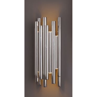 Maxlight Organic - applique murale - 19 x 10 x 43 cm - 8 x 1W LED dimmable inclus - chrome
