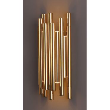 Maxlight Organic - applique murale - 19 x 10 x 43 cm - 8 x 1W LED inclus - or