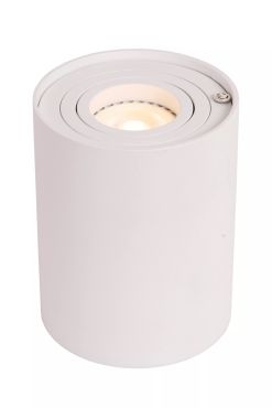Lucide Tube - lampe à poser - Ø 9,6 x 12,5 cm - gradateur 3 niveaux - blanc