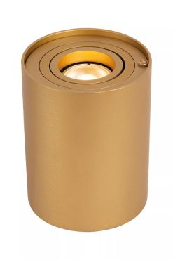 Lucide Tube - lampe à poser - Ø 9,6 x 12,5 cm - gradateur 3 niveaux - or