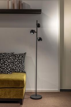 Artdelight Bolero - lampadaire - Ø 25 x 160 cm - noir