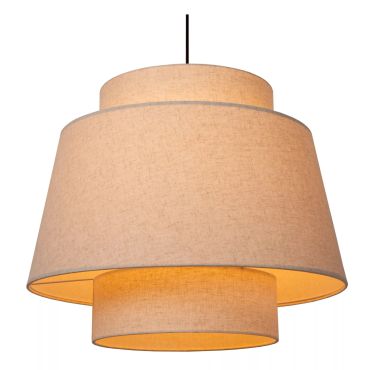 Lucide Tribute - lampe suspendue - Ø 60 x 180 cm - beige
