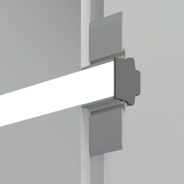 KLUS Fasko - profilé LED encastré pour façade - largeur de fenêtre 2,18 cm - aluminium