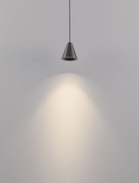 Nova Luce Irmos - lampe suspendue - Ø 6 x 191 cm - 5W LED inclus - aluminium nickelé noir
