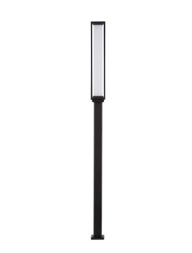 Nova Luce Solstice - lampe de jardin - 14,5 x 220 x 14,5 cm - 16W LED inclus - IP65 - anthracite foncé