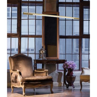 Maxlight Organic - lampe suspendue - 150 x 150 cm - 26W LED dimmable inclus - or