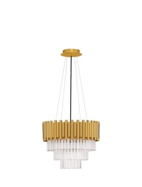 Nova Luce Magnolia - suspension - Ø 40 x 120 cm - or