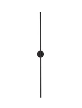 Nova Luce Aden - applique murale - 1,5 x 7,3 x 90 cm - 15W LED inclus - IP44 - noir sable
