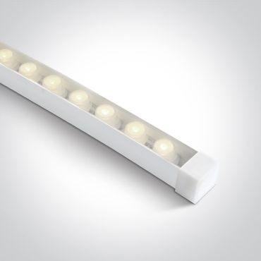 ONE Light Flex Lens Strip Asymétrique - 2 x 2 cm, 500 cm de longueur - 24Vdc - dimmable - 18W LED par mètre - IP65