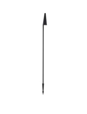 Nova Luce Mabel - lampe de jardin sur pique - Ø 7,8 x 150 x 7,8 cm - 9W LED inclus - IP54 - anthracite foncé