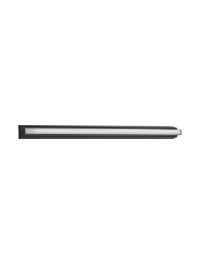 Nova Luce Endo - applique murale - 60 x 5,5 x 4,5 cm - 19W LED inclus - IP44 - noir sablé