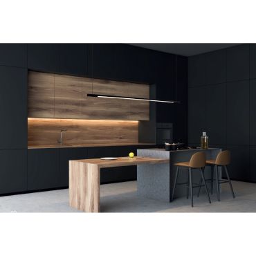 Maxlight Organic - lampe suspendue - 150 x 3 x 140 cm - 26W LED inclus - noir