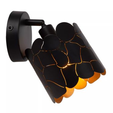 Lucide Almelo - applique - Ø 12 x 20 cm - noir