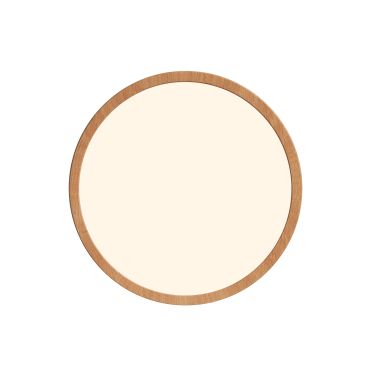 Nordlux Oja - plafonnier - Ø 29,4 x 2,3 cm - 3 étapes Moodmaker Fonction SceneSelect (2700K) - 18W LED inclus - 2700K - film bois