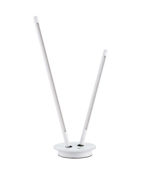Nova Luce Intec - lampe de table - Ø 15 x 50 cm - 8W dimmable LED inclus - blanc sablé