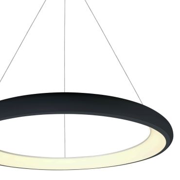 ONE Light LED Suspension Rings - lampe suspendue - Ø 61 x 120 cm - 50W LED inclus - noir