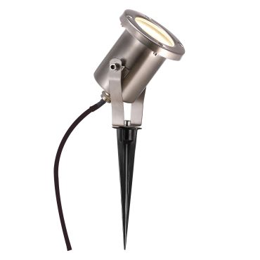 Nordlux Taurus - spot de jardin sur pique - Ø 10 x 31 cm - IP54 - acier inoxydable