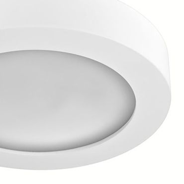 Nova Luce Bona - plafonnier - Ø 30 x 6 cm - plâtre blanc