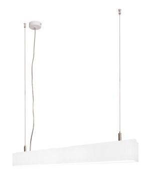 Roi Du Luminaire Linear - lampe suspendue - 57 x 5 x 200 cm - 18W LED inclus dimmable - blanc - couleur de lumière blanc chaud